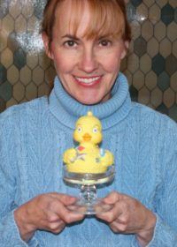 Jodie Davis and Her Quilting Rubber Duckie